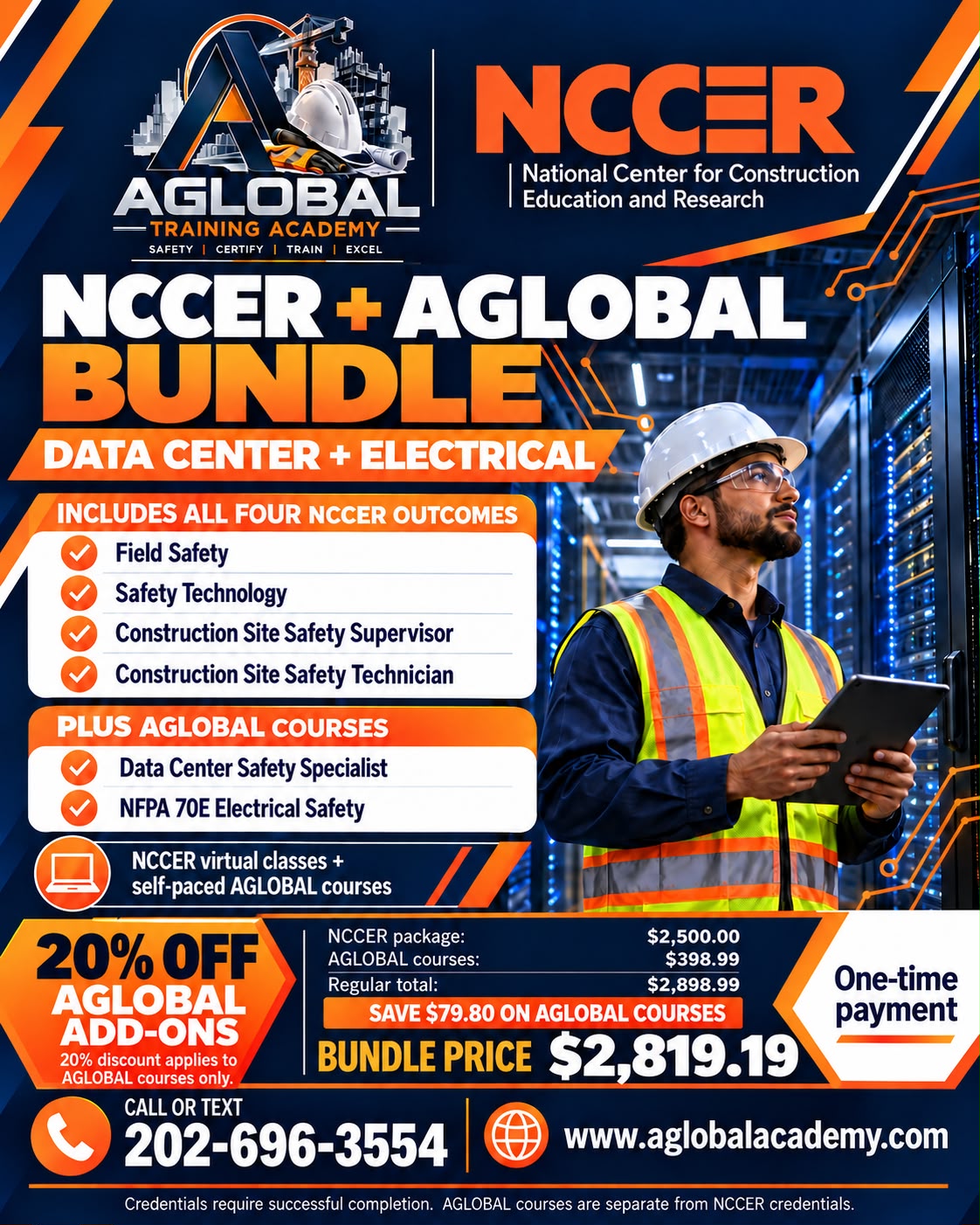 Data Center + Electrical training bundle flyer